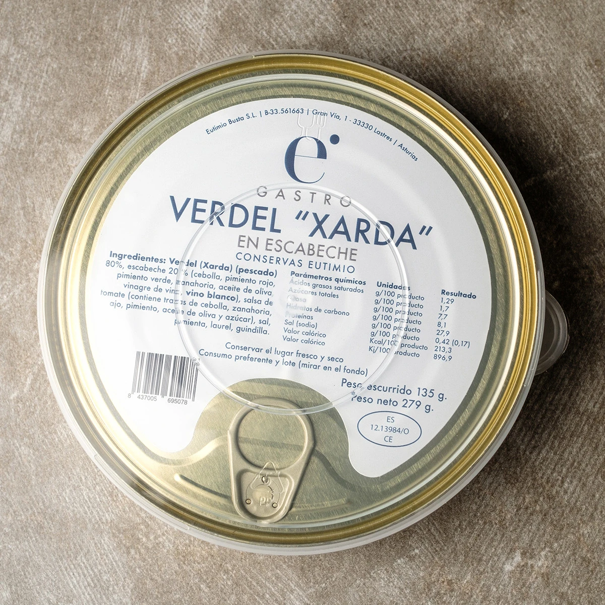 Verdel en escabeche artesano xarda del cantabrico